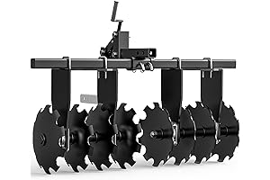 YINTATECH 2 Pieces Disc Plow Harrow Total with 8 Disc Plough and...