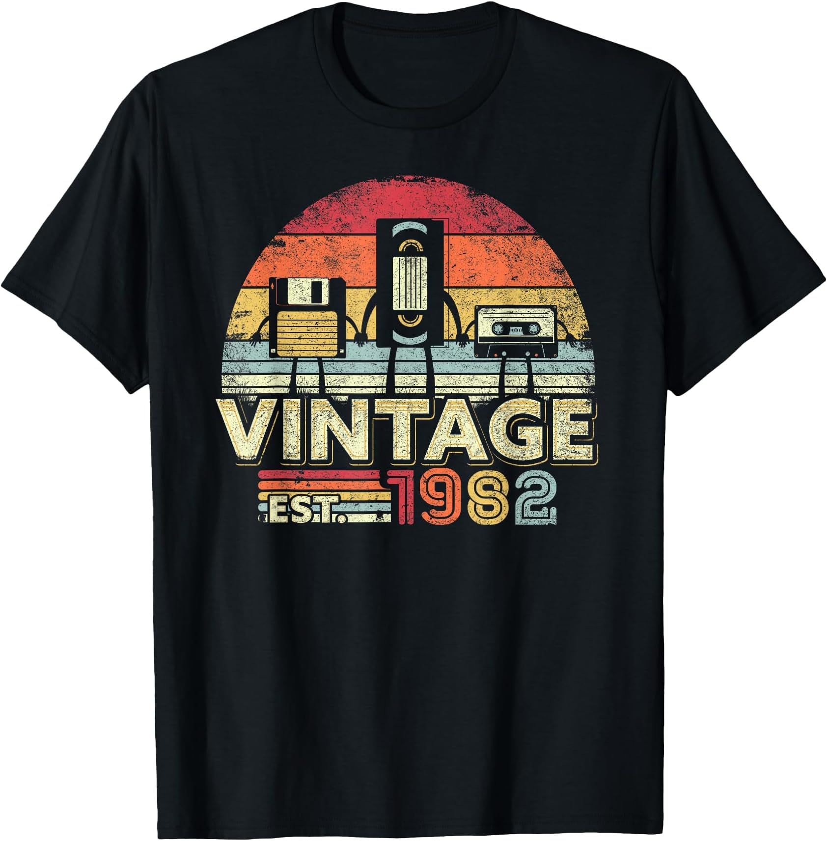 1982 Birthday Vintage T-Shirt Retro Vintage Tee T-Shirt