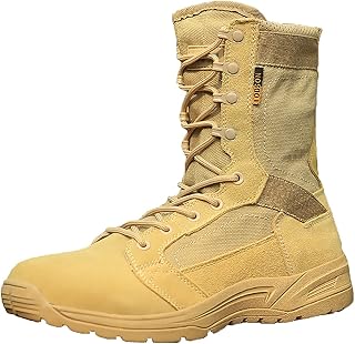 Botas Militares De Combate Ligeras para Hombres, Botas De Desierto Tácticas De Caña Alta Antideslizantes Antideslizantes Transpirables De Verano, para Montañismo Al Aire Libre Zapatos De Senderismo