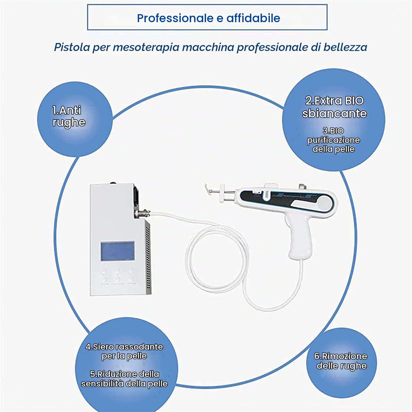 Mesogun Mesotherapy Gun Mesogun Meso Terapia Ringiovanimento Grinza Rimuovere Meso Gun Machine Ivo di Bellezza per la Cura della Pelle del Viso