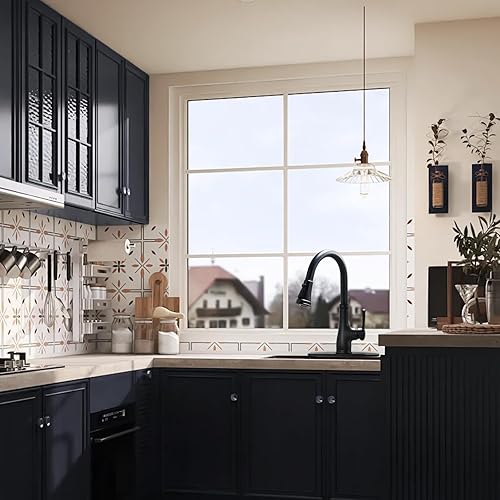 Vista 18 de Grifo de cocina con aerosol -WEWE de un solo agujero para fregadero de cocina con placa de cubierta, Plateado, A100806BN 08 Níquel cepillado