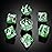 Snake DND Dice, DNDND 7PCS Resin D&D Die with Velvet Pouch for Dungeons and Dragons Role Playing Games and Tabletop Games(Snake)