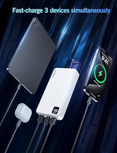 Miniatura 4 de Cargador portátil, cargador portátil, 56800mAh PD 22.5 W, batería de carga rápida, banco de energía portátil de gran capacidad para camping, viajes,