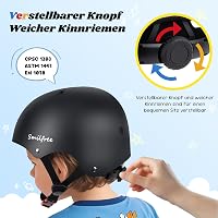 Smilfree Könnyű kerékpáros sisak gyerekeknek 5 éves kortól fiúk és lányoknak gördeszkához BMX robogóhoz 3