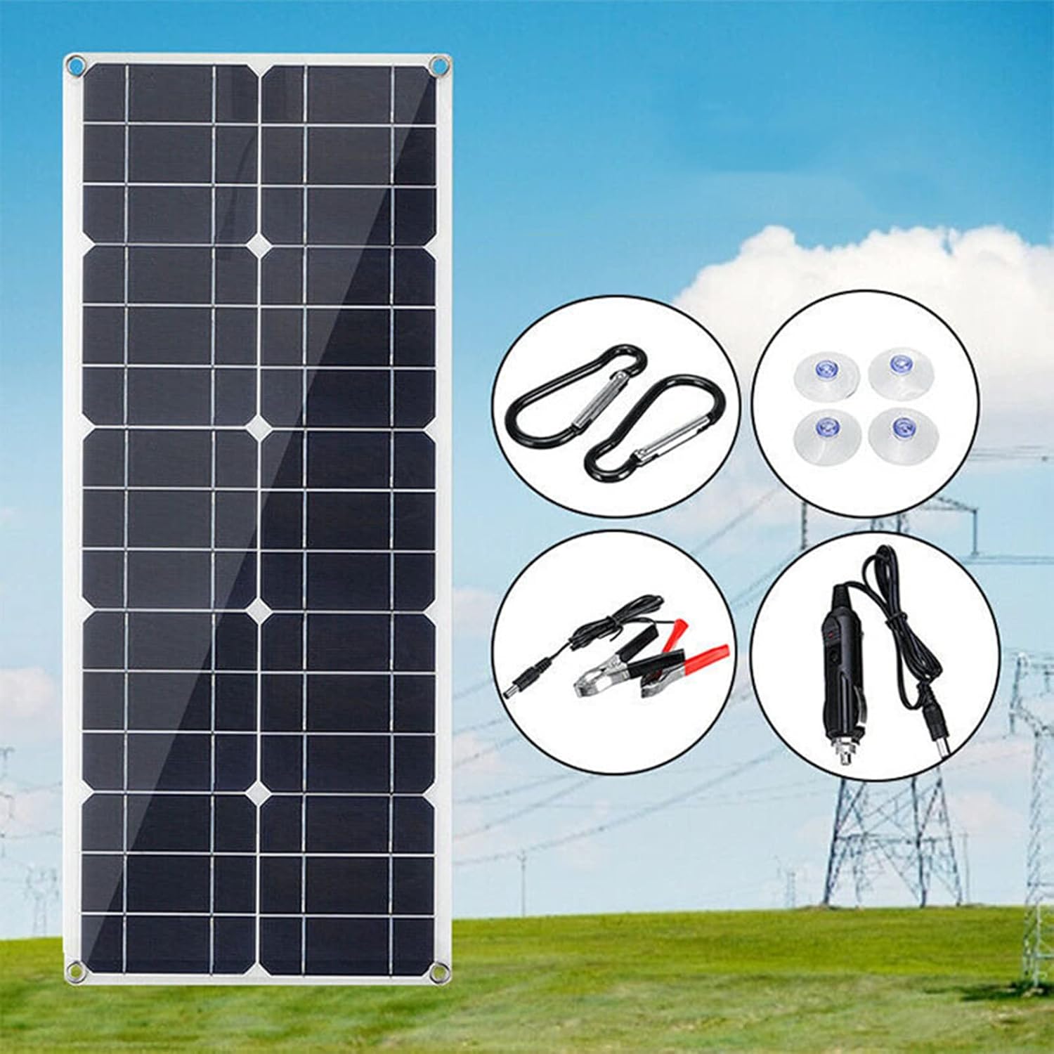 一番の ソーラー パネル キット 80w 多結晶ソーラー充電コントローラー付き Www Rubberdev Gov Lk