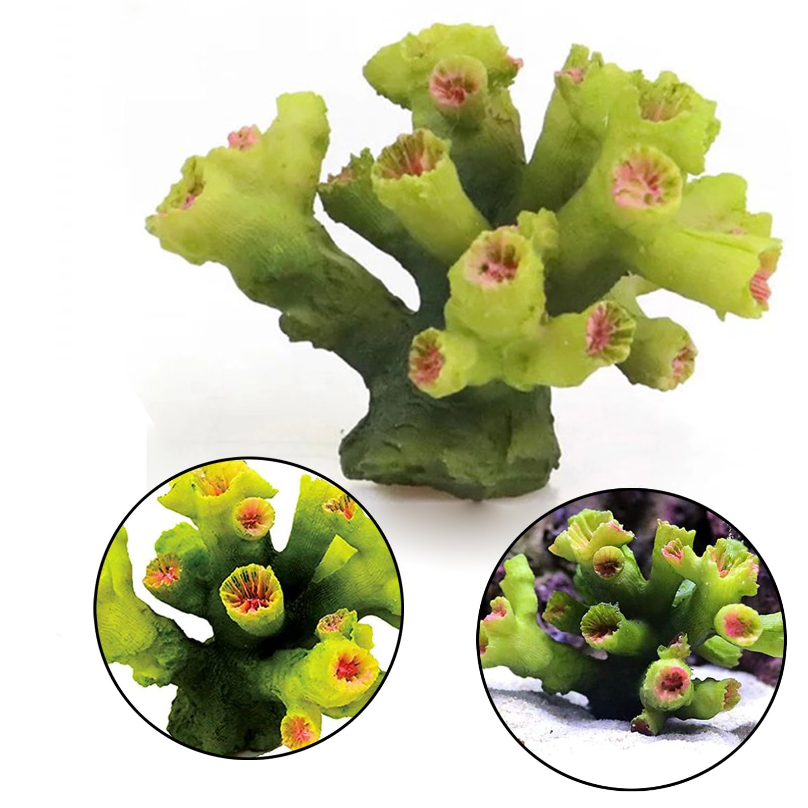 1 Pièces Deco Aquarium, Artificielle Deco Corails Aquarium Plante, Coraux Vert Décoration D'aquarium, pour Décoration Aquarium à Poissons, Balances D'aquarium, Aménagement Paysager