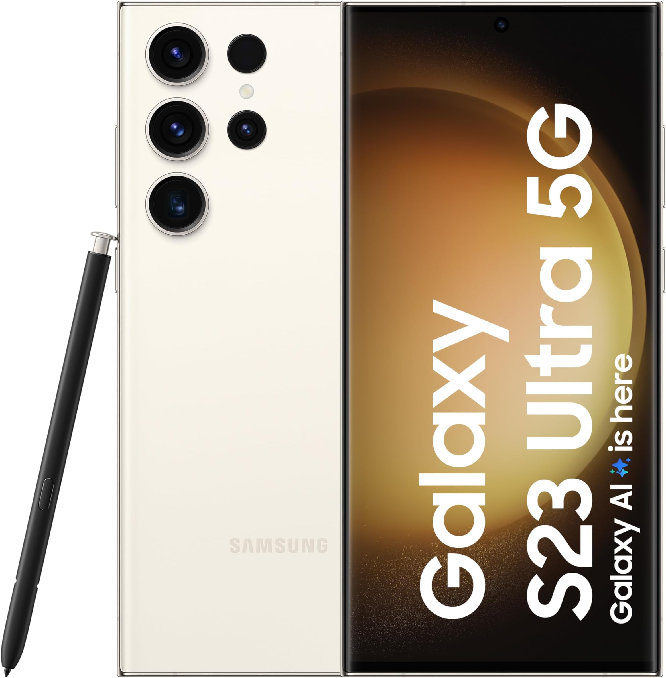 Galaxy S23 Ultra 5G AI Smartphone (Phantom Black, 12GB, 256GB Storage)