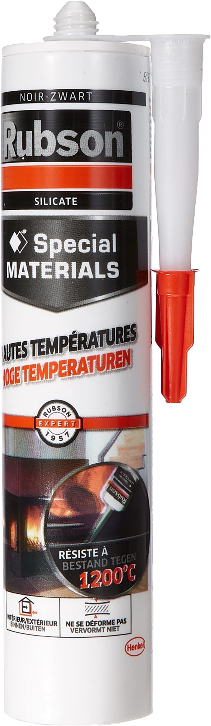 Rubson Sealant High Temperature Sealant 10oz/280ml – – Black