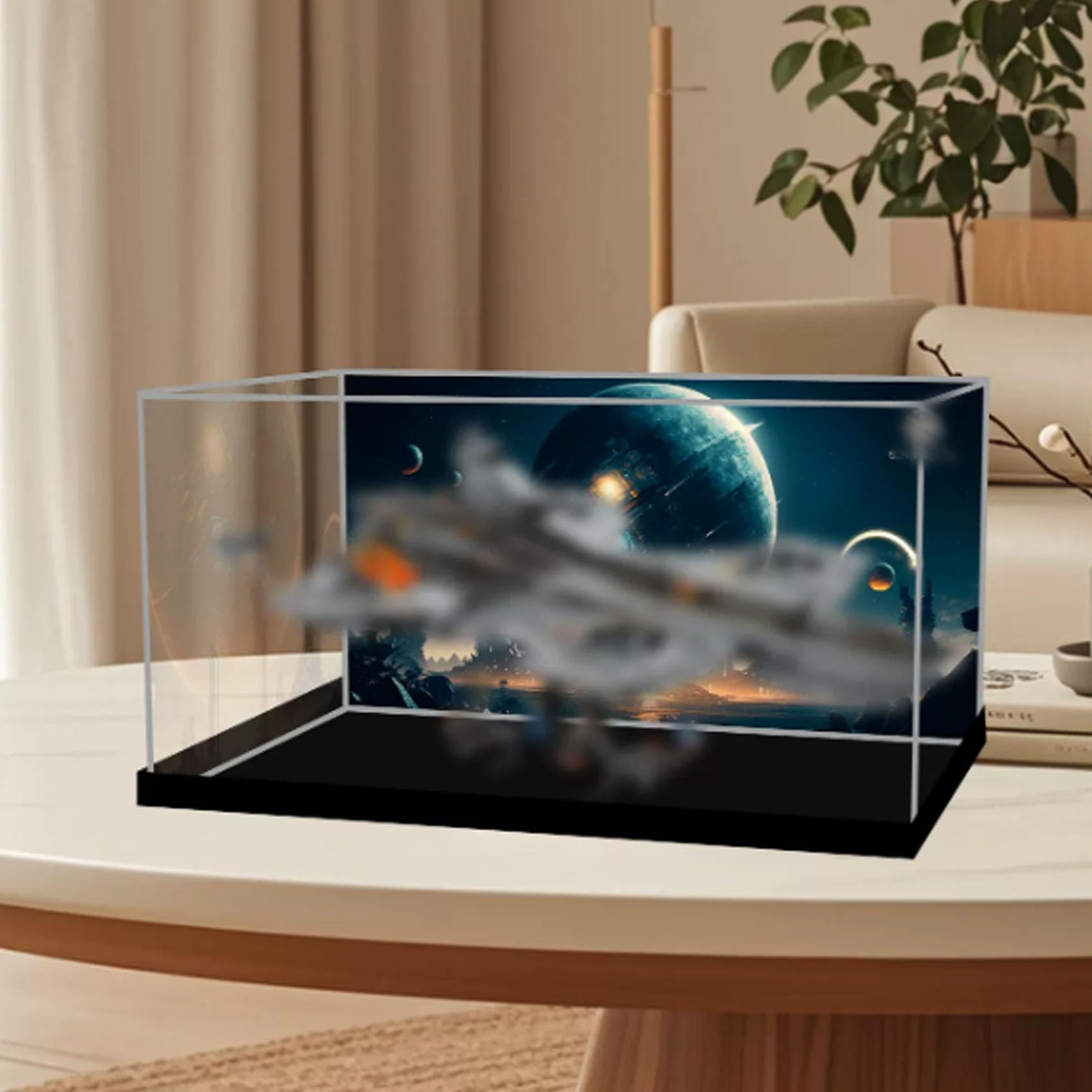 Dustproof acrylic Display Case for Le-go 76354 Model