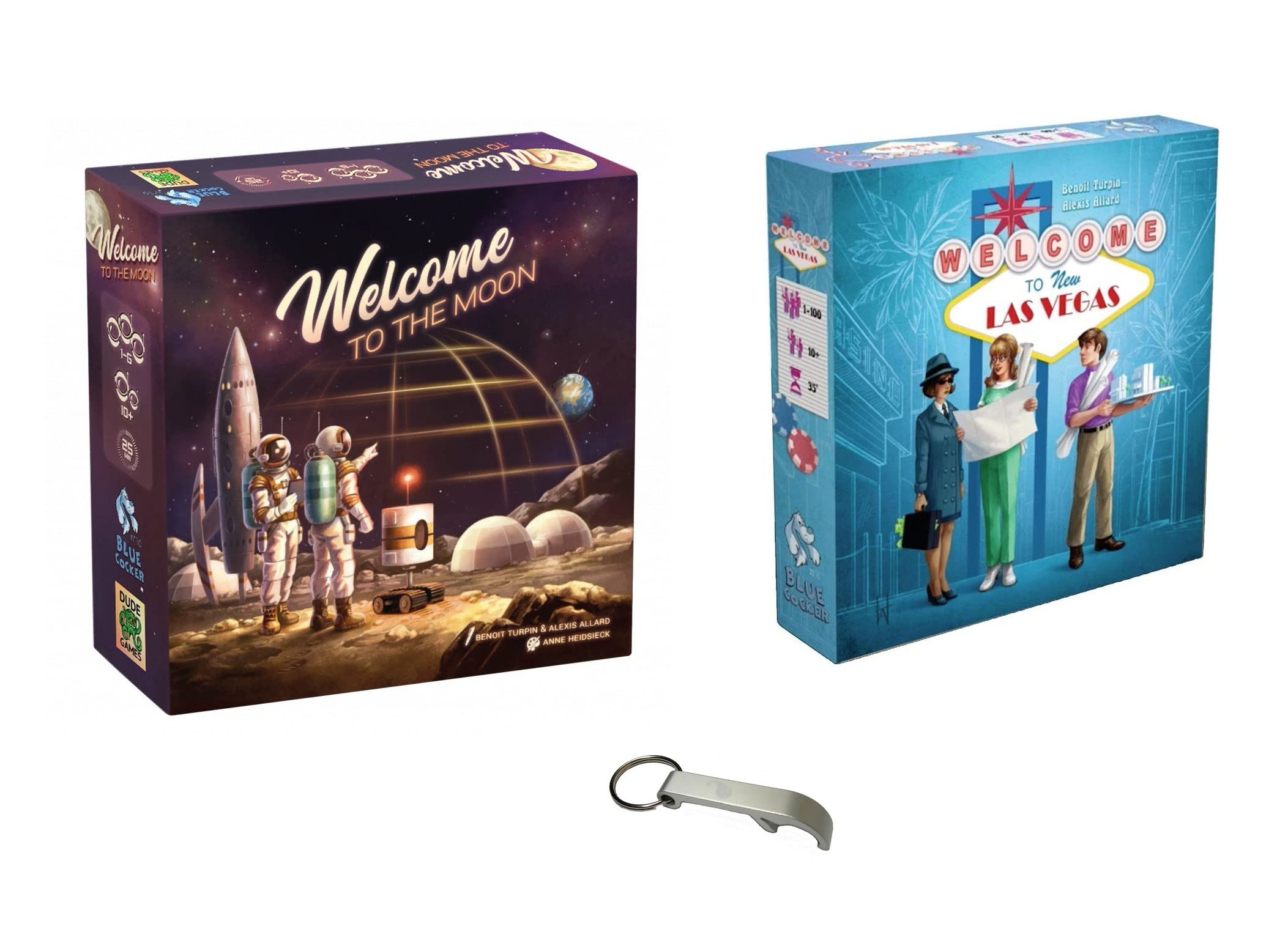 Blumie Shop Set of 2 Welcome Las Vegas Games + Welcome to The Moon (Moon + Las Vegas)