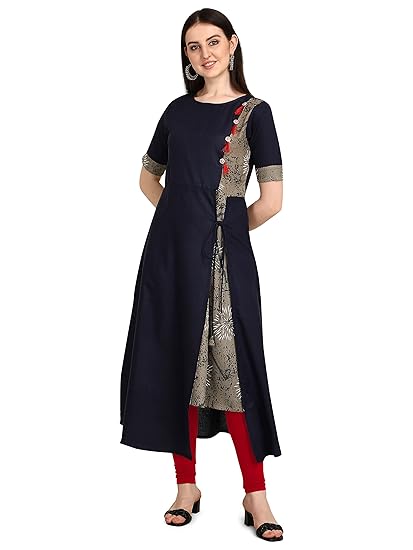Leriya Fashion WomenS Stitched Reyon Anarkali Style/Design Kurta Kurti For Festial