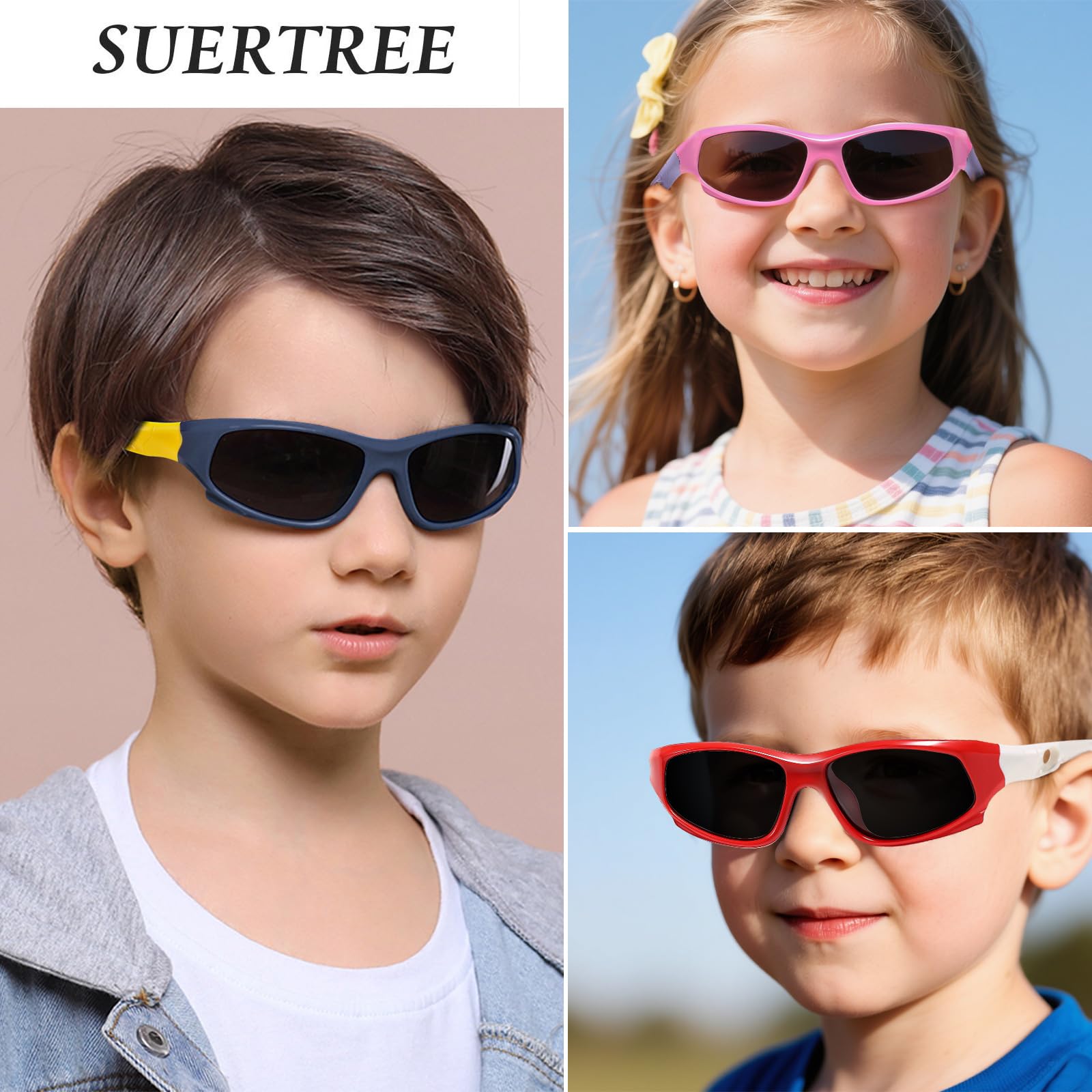 Unisex dziecięce klasyczne spolaryzowane okulary przeciwsłoneczne dziecięce sportowe okulary przeciwsłoneczne lekkie lustrzane soczewki silikonowe ochrona UV na zewnątrz golf jazda na rowerze