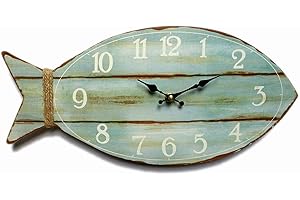 Stunning Fish Beach Wall Clock: Silent Elegance Amidst Coastal Charm
