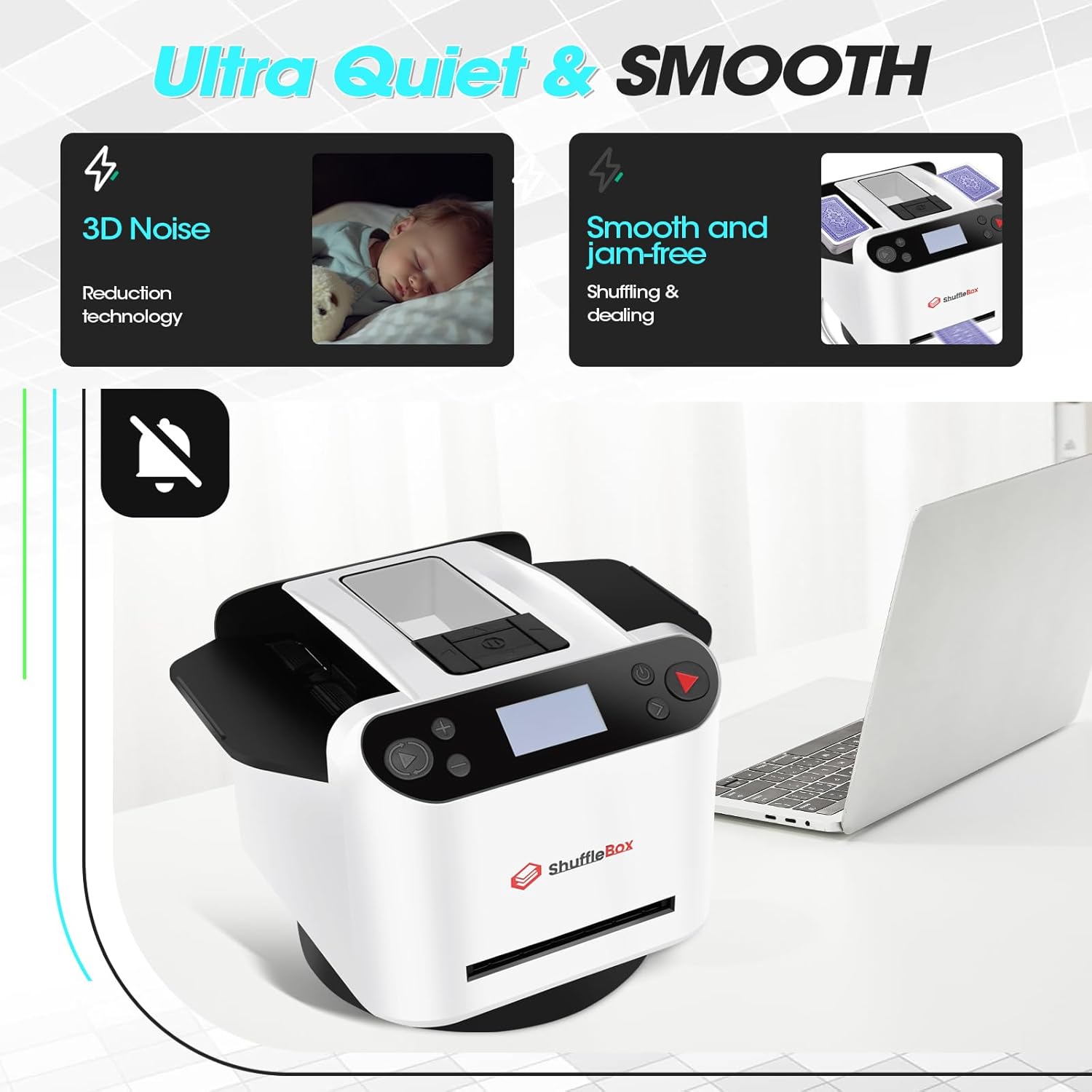 Ultra Quiet & Smooth Shuffling & Dealing