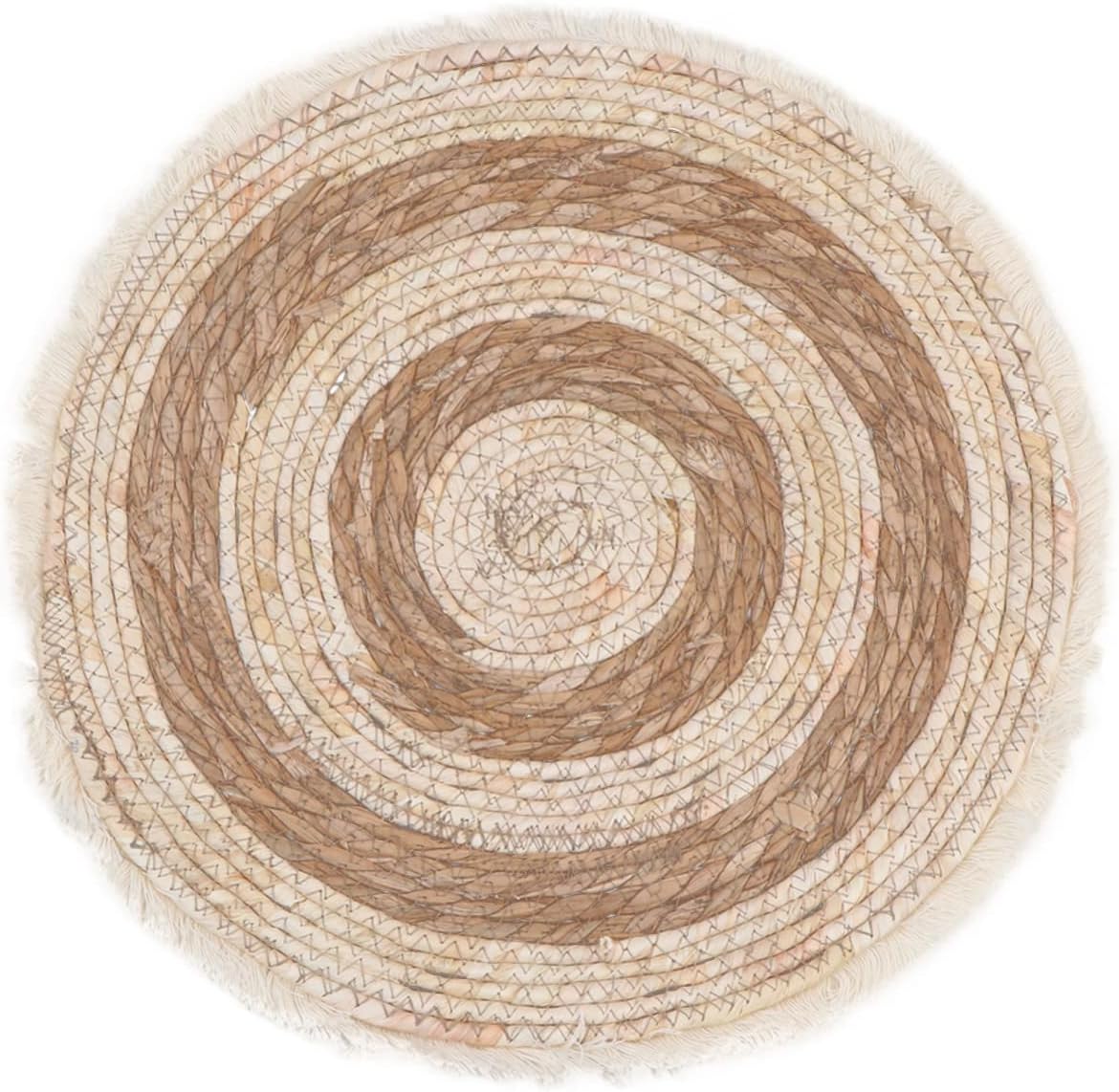 Comfortable Cat Litter Pad Natural Hand-Woven Bohemian Style Mat for Cats and Kittens Breathable and Durable for Indoor Use