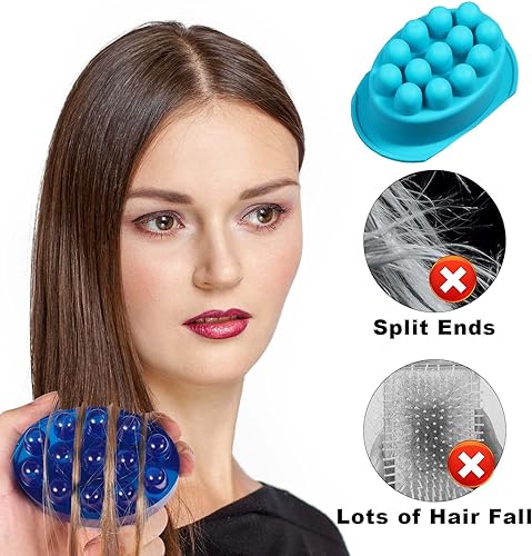 Miniatura 3 de 2 moldes de silicona para barra de masaje, molde de jabón para peine de cabello 3D para hacer jabón, flexible y antiadherente para masajear el cuero