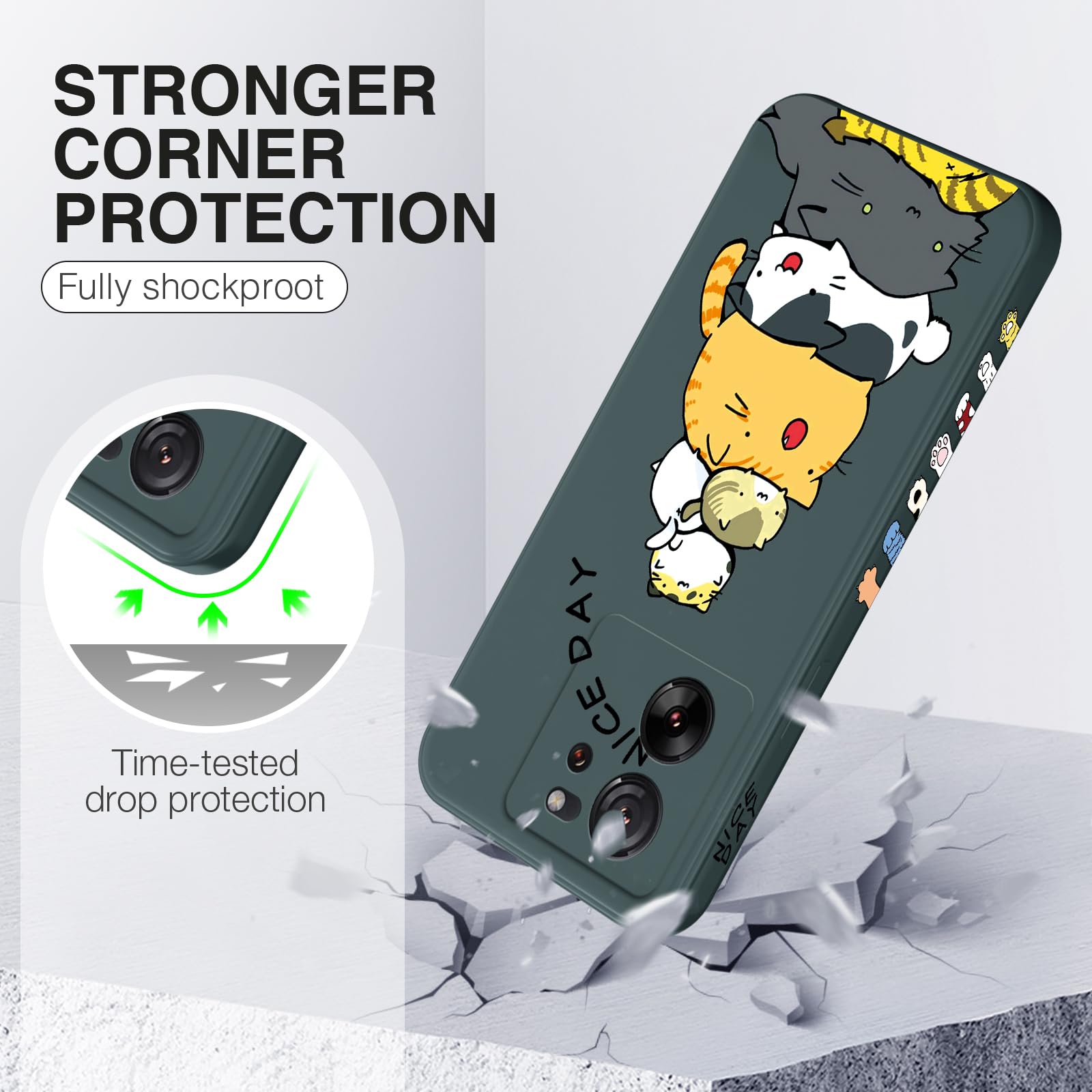 XINYEXIN Silikon Hülle Für Xiaomi 13T / 13T Pro – Süßes Muster, Ultra-dünn, Stoßfest, Kabelloses Laden Möglich