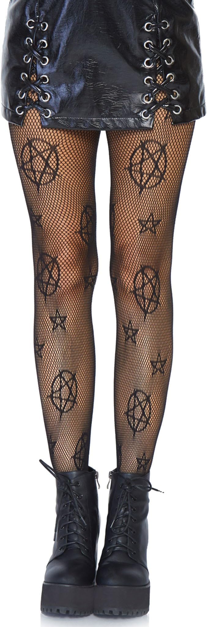 womens Dark Alternative Fishnet Tights