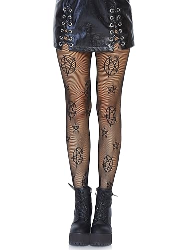 Leg Avenue womens Dark Alternative Fishnet Tights - One Size - Occult