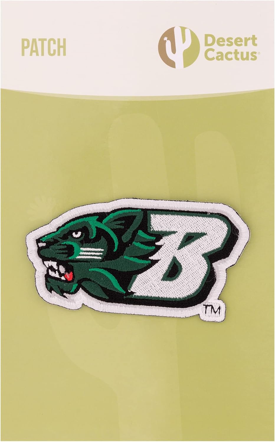 Desert Cactus Binghamton University Patch – Embroidered Iron On/Sew On Applique for Blazers, Jackets, Backpacks, Bags, Hats & Tactical Gear – Binghamton Bearcats (Patch - Design A) - Image 4