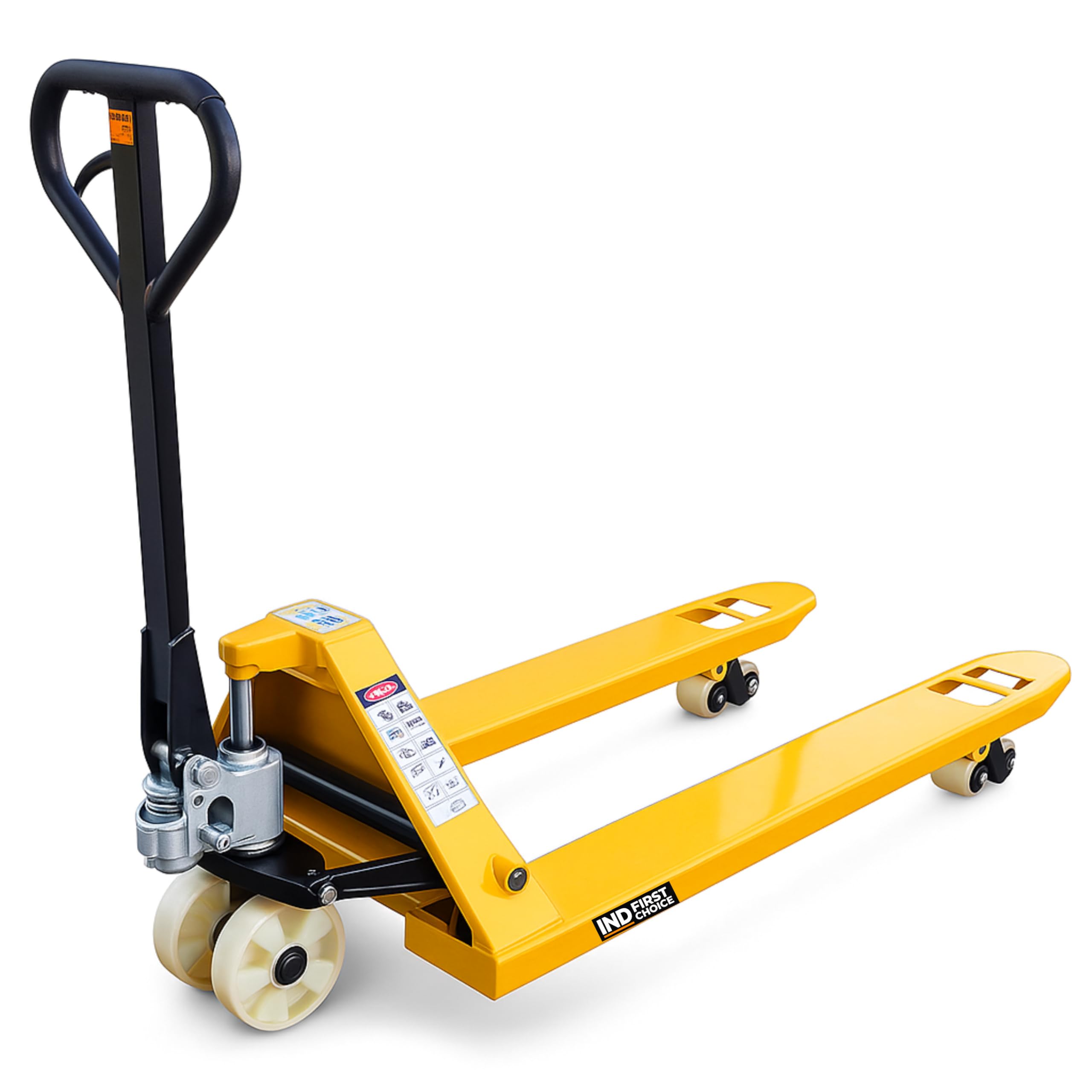 IND 3 Ton Hydraulic Hand Pallet Truck, 35mm Heavy-Duty Pump, 1220×685 mm Fork Size, Strong Nylon Wheels, 3-Stage Lever, Industrial Material Handling Equipment-image-0