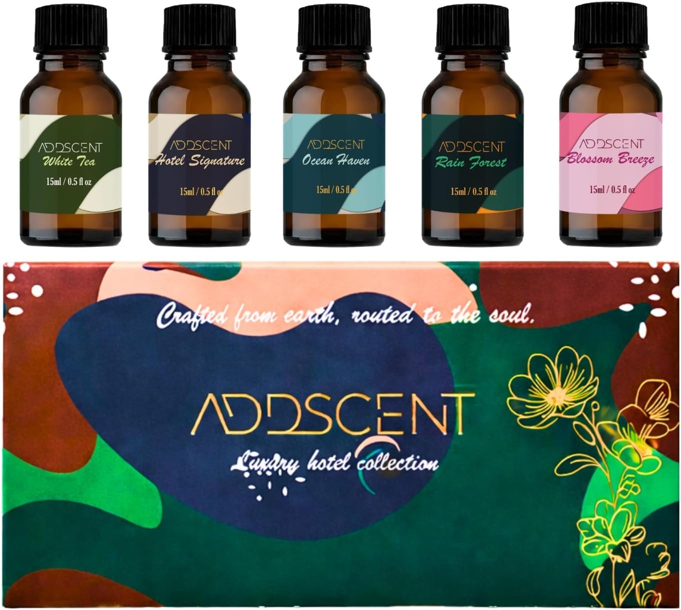 Luxury Aroma Oil for DiffusersWhite Tea, Rain Forest, Hotel