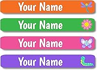 Vista 85 de Lovable Labels - 120 Etiquetas infantiles personalizadas, impermeables, aptas para lavavajillas, se pegan y despegan, son ideales