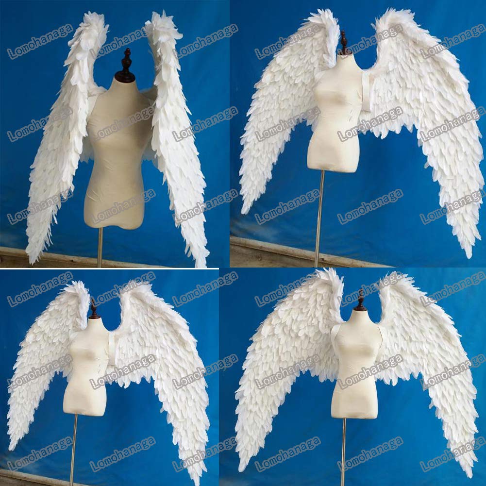 Amazon | Lomohanaga 天使 羽 コスプレ 道具翼 ウイング ホワイト