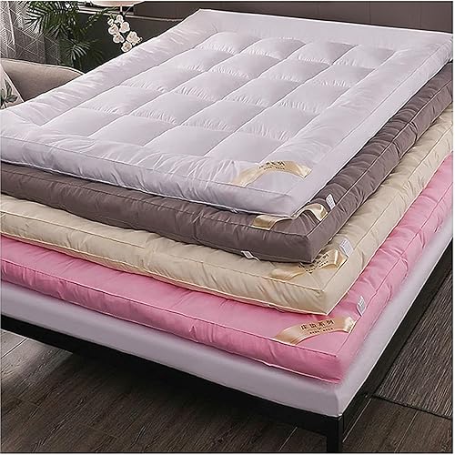 Miniatura 7 de Cubrecolchón tradicional tipo futón, colchón suave y grueso de tatami, almohadilla tapizada plegable individual, doble y cómoda, colchón japonés