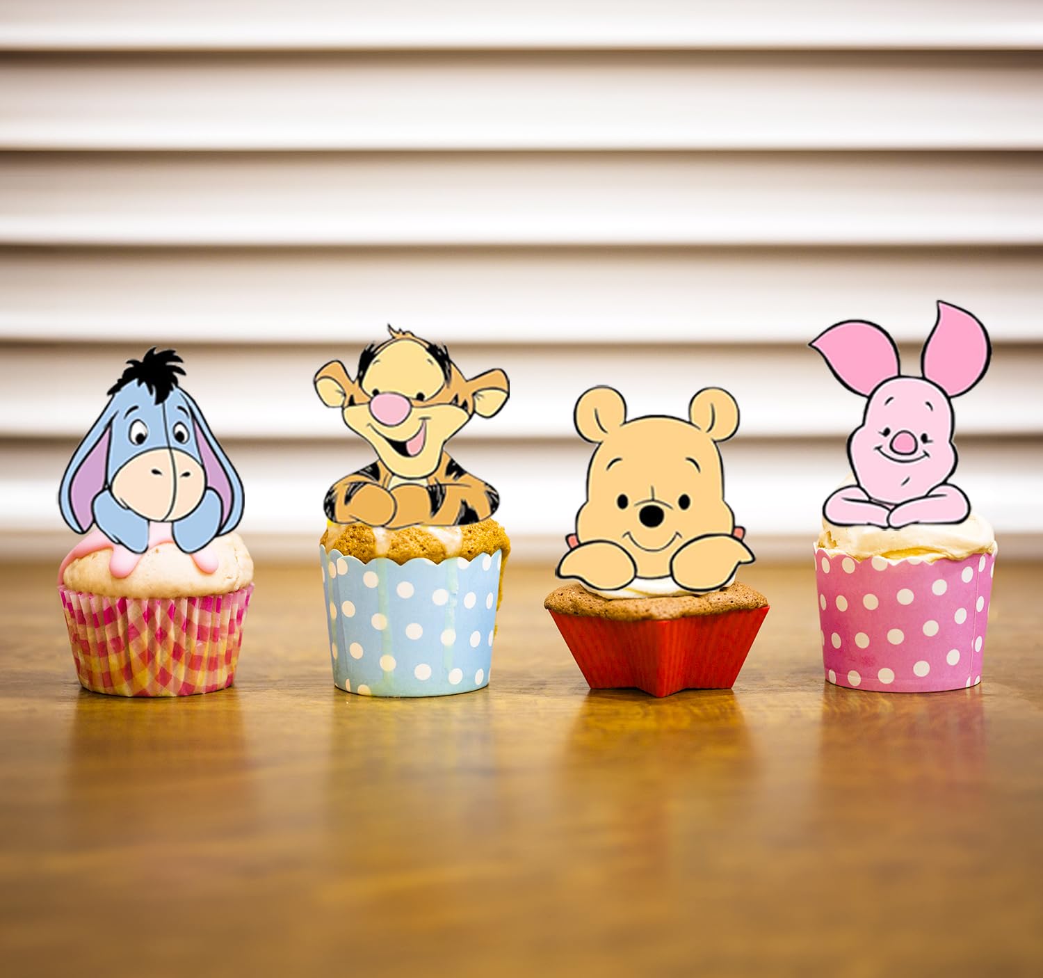 Winnie The Pooh Baby Shower Games 48-Piece Winnie The Pooh Cupcake Toppers  - Classic Pooh Baby Shower Decorations For Boys \u0026 Girls Winnie The Pooh Baby  Shower Decorations, image size:1500x1406
