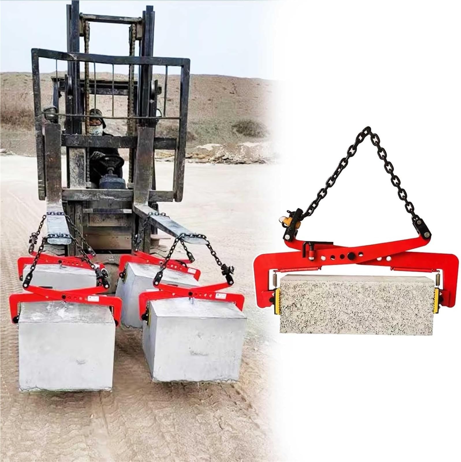 Pince de levage pour pierre granit marbre et manutention verticale