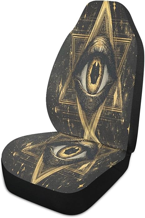 Astrological Eye Car Seat Covers Universal Non-Slip Auto Car Seat Cover Breathable Stain Resistant Vehicle Seat Cover for Cars, Vans, SUV