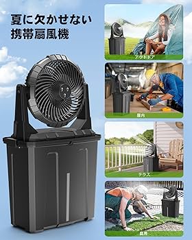 ミストファン　扇風機　キャンプ Sinessy キャンプ扇風機ミストファン hw-003は本当に涼しい