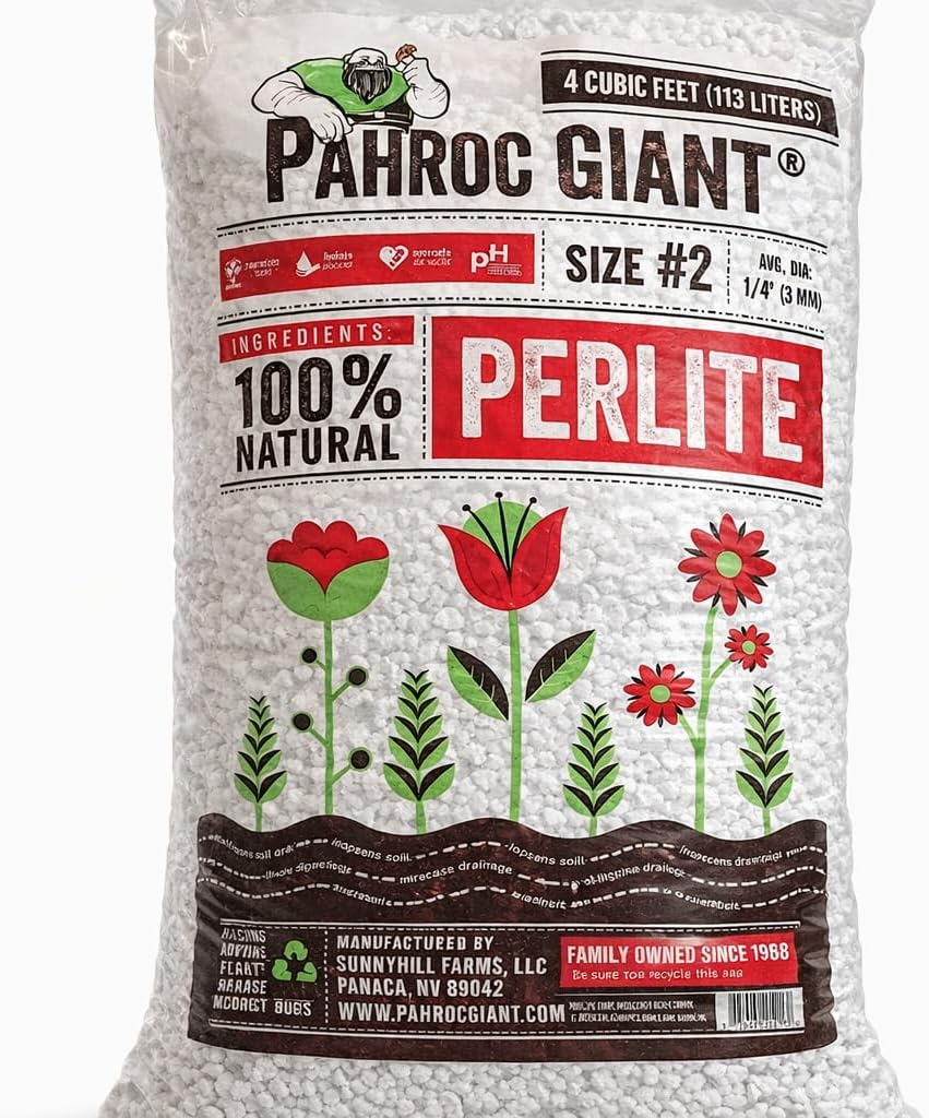 Pahroc Perlite Giant Expanded Bulk - 4 CF - #2 Medium Grade