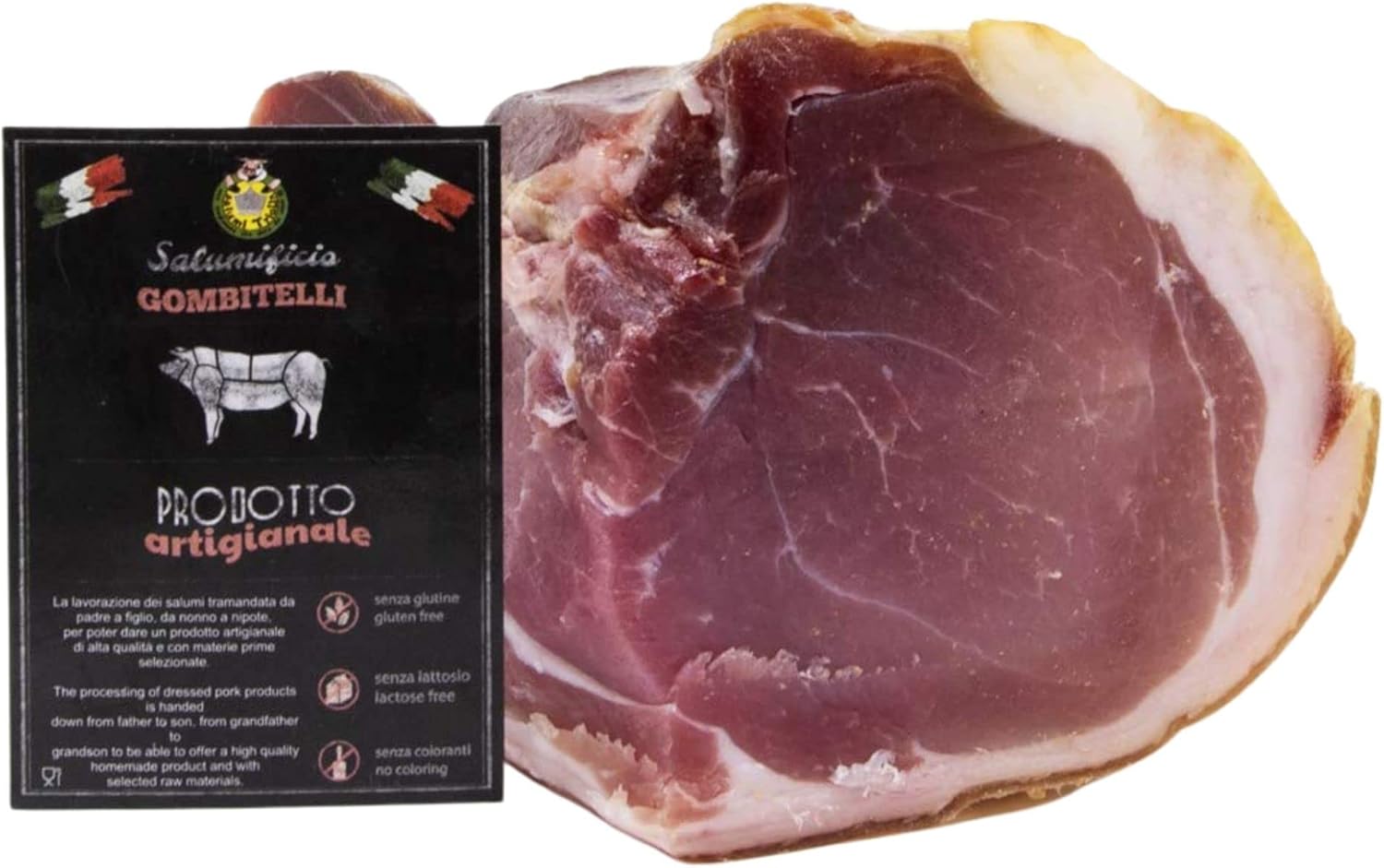 Prosciutto Crudo Semidolce Disossato trancio sottovuoto da 1 kg