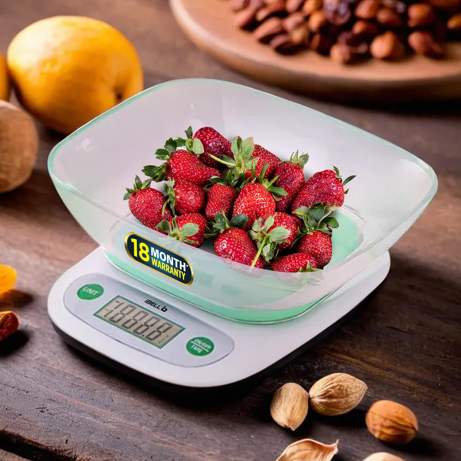 iBELL KS502M Kitchen Weighing Scale For Home Baking, Cooking, Fitness & Balanced Diet With Digital Display (Green) (B0DBLZNJN3) Amazon Price History, Amazon Price Tracker
