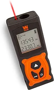 WEN 10130 Multi-Unit Compact Digital 130-Foot Laser Distance Measure with Backlit LED Screen