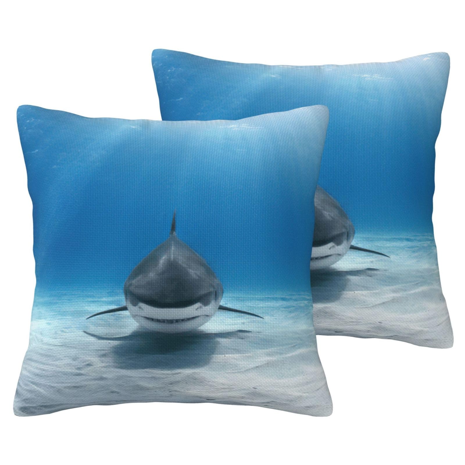 Housse de coussin requin tigre en imitation lin : protégez et décorez votre canapé usé