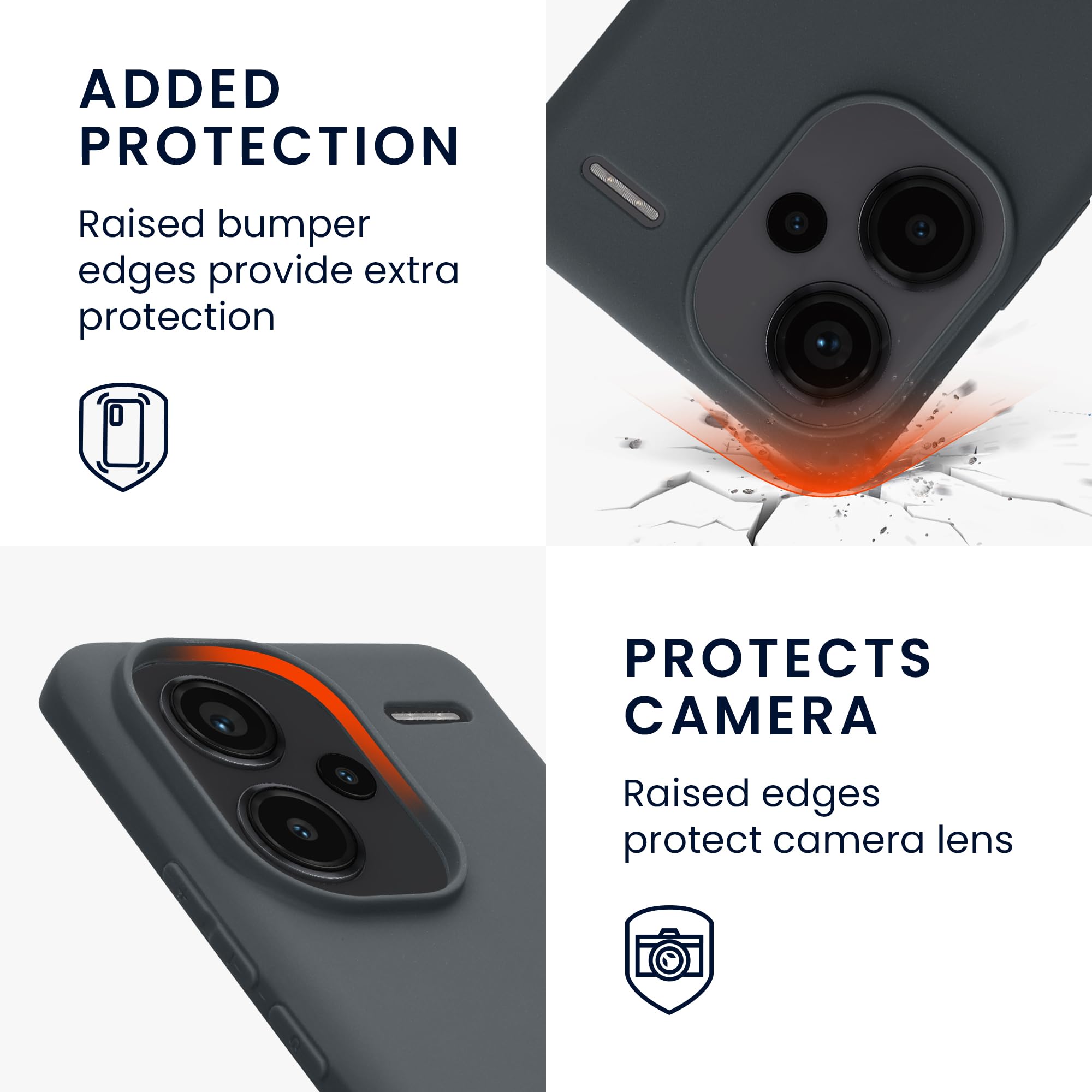 Kwmobile Case Compatible With Xiaomi Redmi Note 13 Pro 5G / Redmi Note 13 Pro Plus 5G Case - Soft Slim Protective TPU Silicone Cover - Blueberry