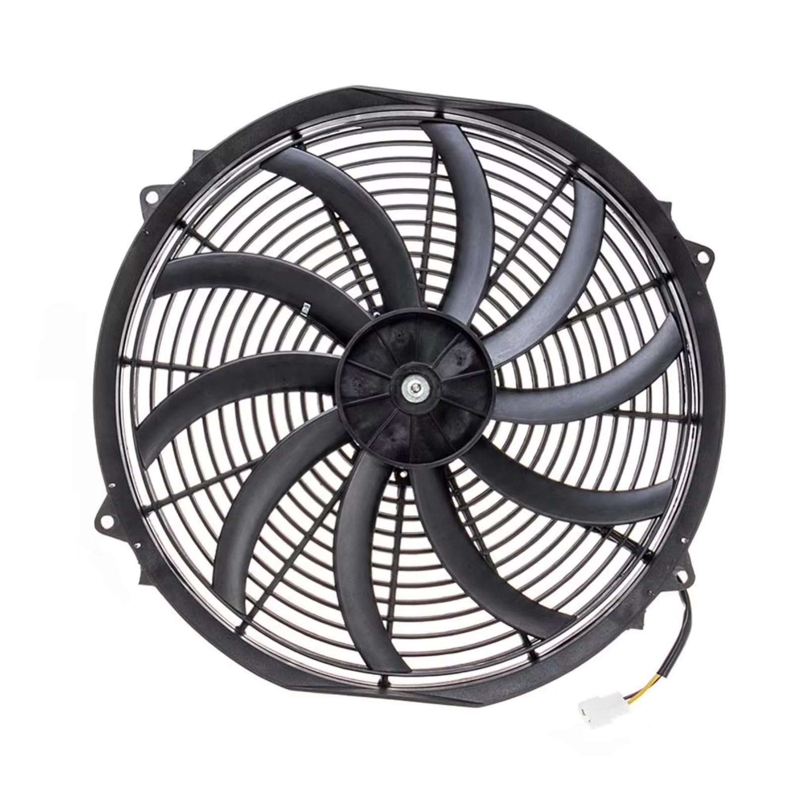 Ventilateur De Radiateur Kit Kit Commutateur Thermostat Relais Ventilateur Refroidissement Radiateur Électrique 16 Pouces 120W 3000CFM Tous Les Véhicules Projets D'ingénierie