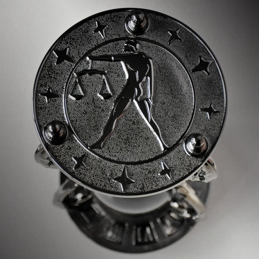 Zwölf Konstellationen Sanduhr aus Metall 30-Minuten-Timer Kreative Dekorationen Heimdekoration, Waage