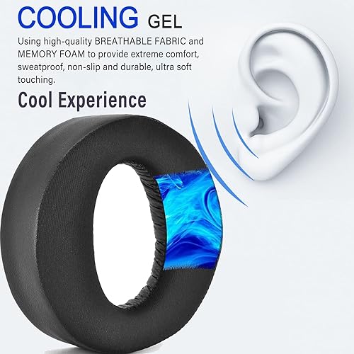 Miniatura 3 de PS5 Pulse 3D Almohadillas de repuesto de gel de enfriamiento para Sony PlayStation 5 Pulse 3D PS5 3D Auriculares inalámbricos 3D, almohadillas de