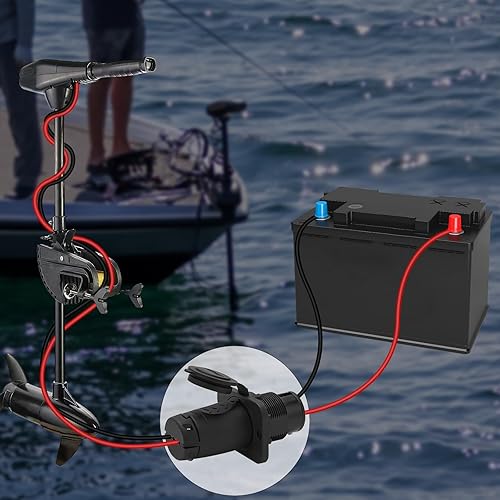 Miniatura 2 de Enchufe y receptáculo de motor de arrastre de 70 A para sistemas de 2 o 3 cables de 12-48 V compatibles con Minn Kota Marine Boat, conector de