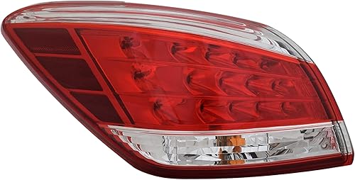 Miniatura 2 de Repuesto para Nissan Murano 2012-2014 Conjunto de luz trasera LED con bombillas, lado izquierdoexterior del lado del conductor, compatible con