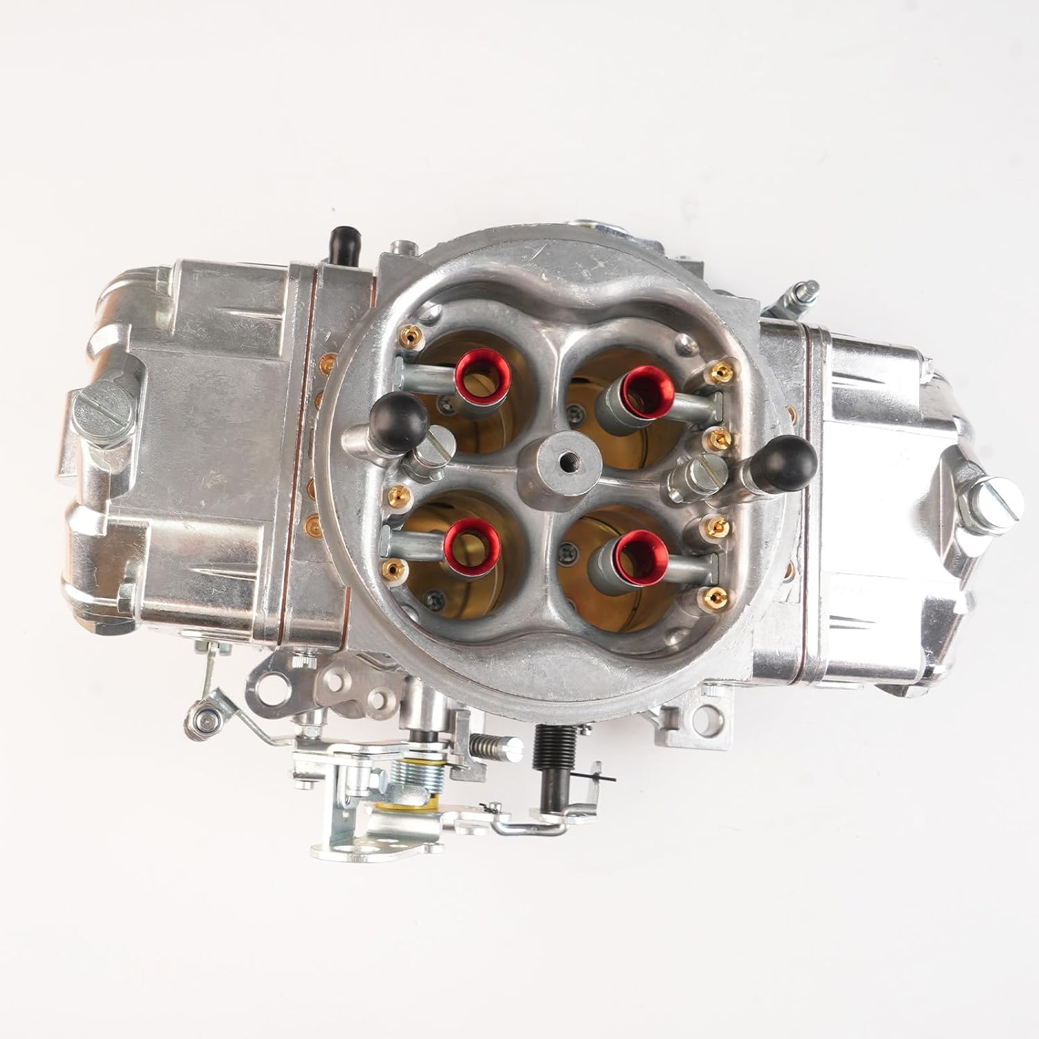 BR-67202 950 CFM Carburetor Race Series Mechanical Secondary Carburetor, Double Pumper 4150 4-Barrel Square Bore No Choke Dual Inlet