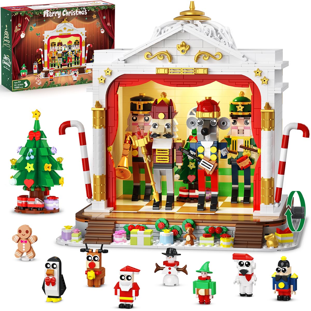Amazon.com: CUBIMANA 2025 Christmas Nutcracker Theater Building