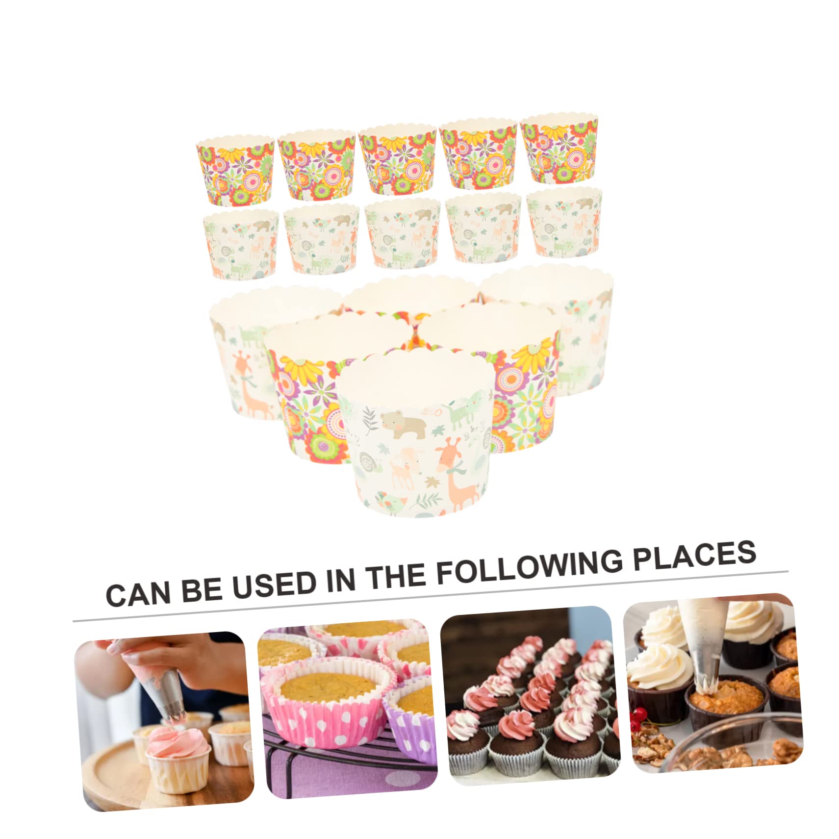 moules à cupcakes de Noël, moules à pâtisserie, 1000 Pièces Plateau à Muffins en Papier Doublures de Cupcake en Papier Récipients à Dessert en Papier for Cupcakes Caissettes à Muffins en Papier Doublu