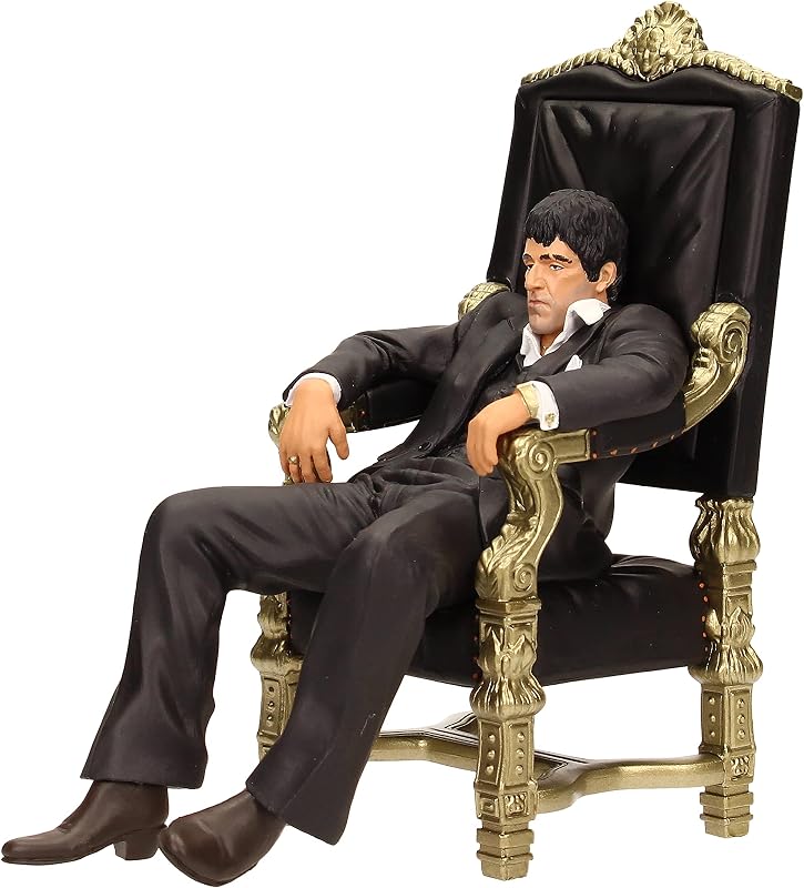 Iconos de la película Scarface: Tony Montana Throne Figura de 7"