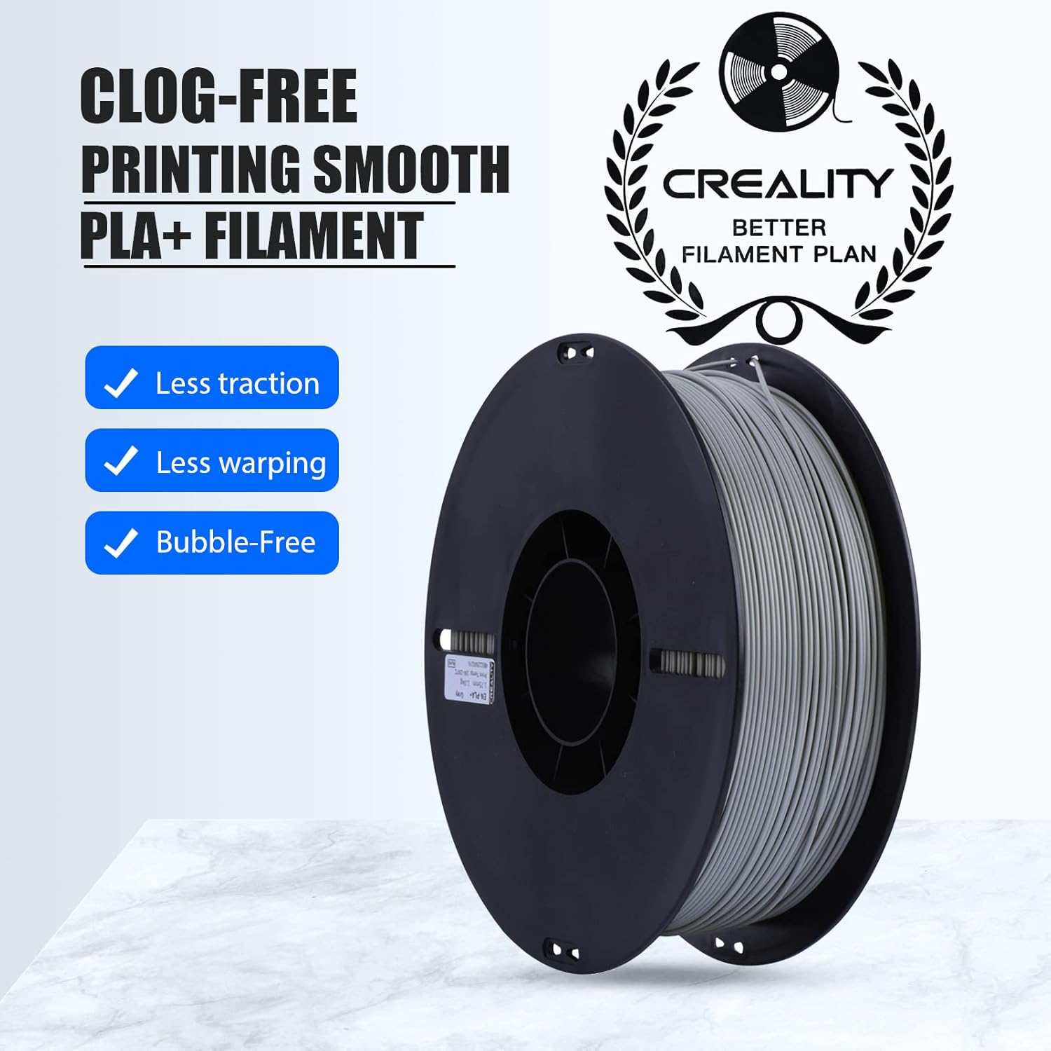 Buy Creality PLA Filament Pro Grey, 1.75mm 3D Printer Filament, Ender