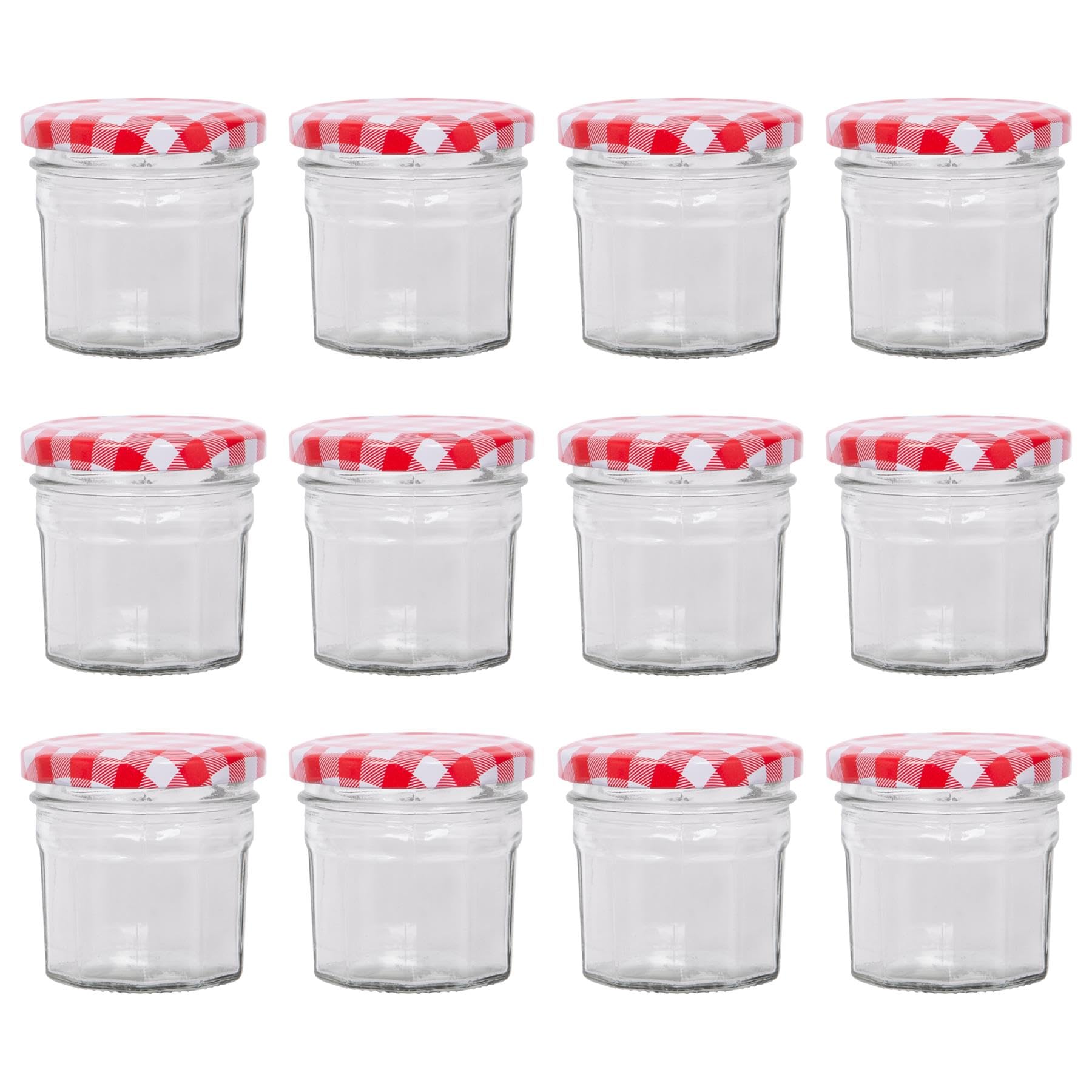 Argon Tableware Jam Jar - 90ml - Red